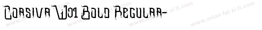 CorsivaW01 Bold Regular字体转换